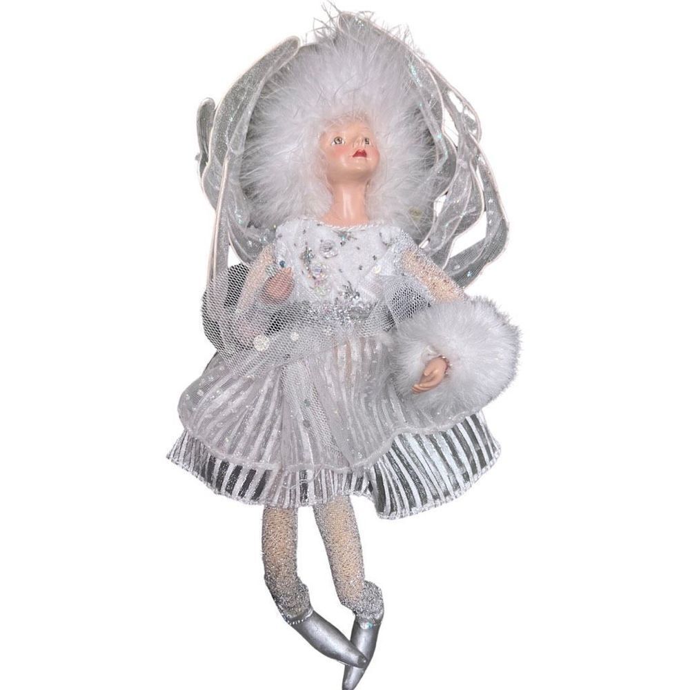 Winward Fairy Doll Collectible Silver Glitter Pleated Skirt Winter